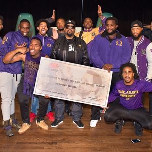 Beta Psi at "Fist Fight" competition with Ice Cube
